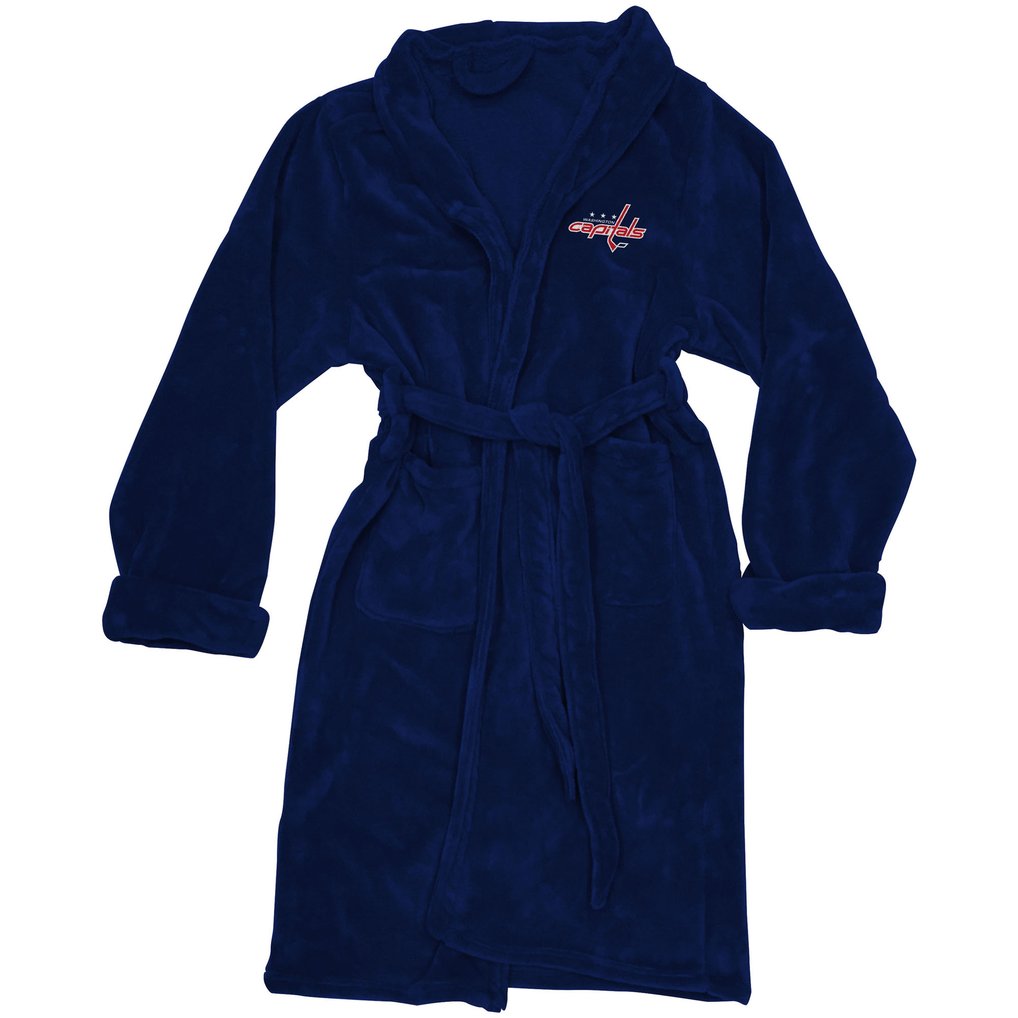 Washington Capitals The Northwest Company Silk Touch Bath Robe - Navy