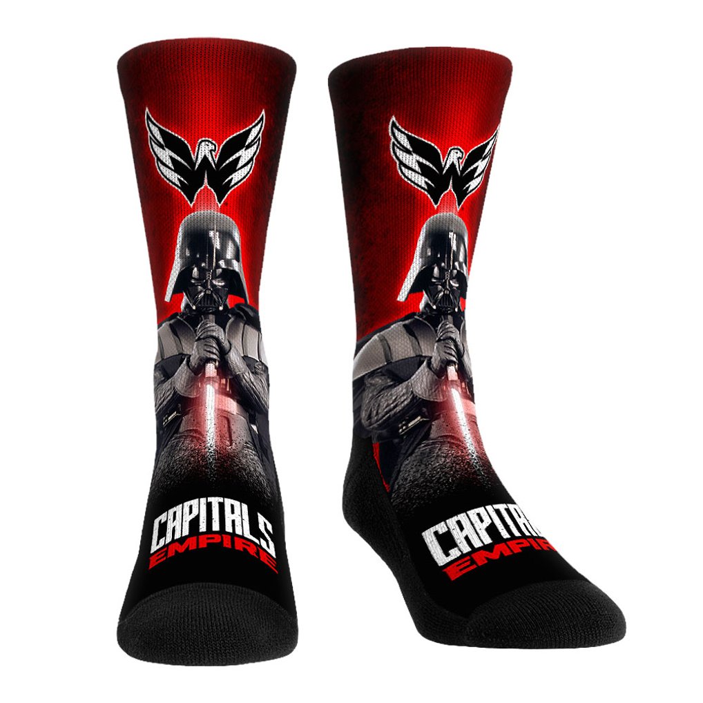 Darth Vader & Stormtrooper Washington Capitals Rock Em Socks Star Wars Three-Pack Crew Socks Set