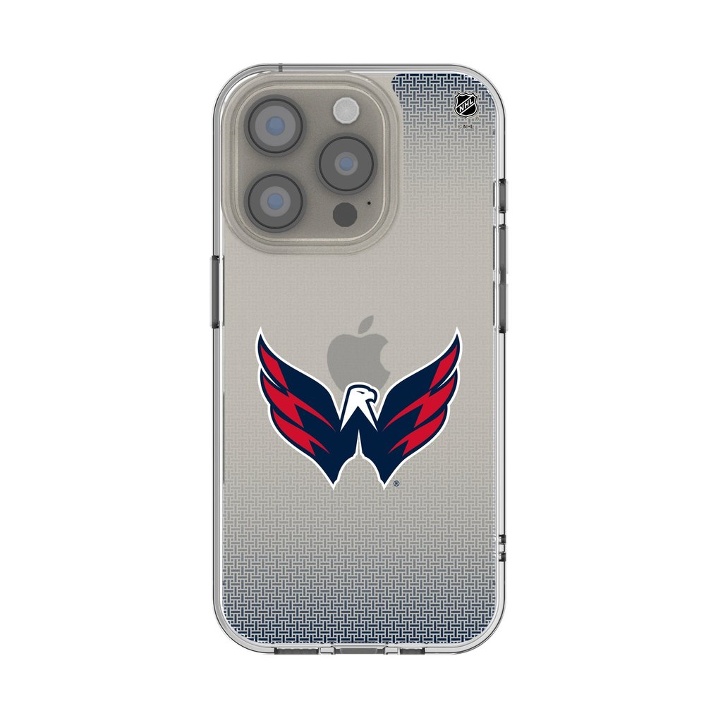 Washington Capitals Linen Logo iPhone Clear Case