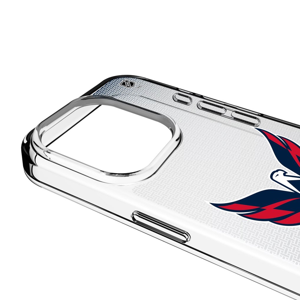 Washington Capitals Linen Logo iPhone Clear Case