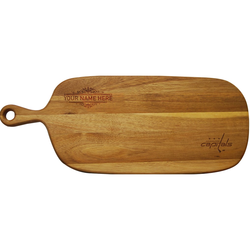 Washington Capitals Personalized Acacia Paddle Serving Board