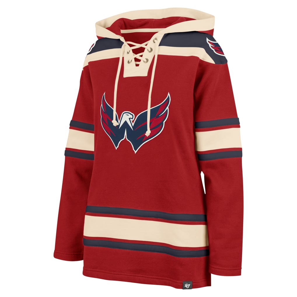  Washington Capitals '47 Women's Superior Lacer Pullover Hoodie - Red