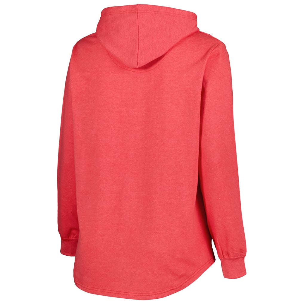 Washington Capitals Women's Plus Size Fleece Pullover Hoodie - Heather Red