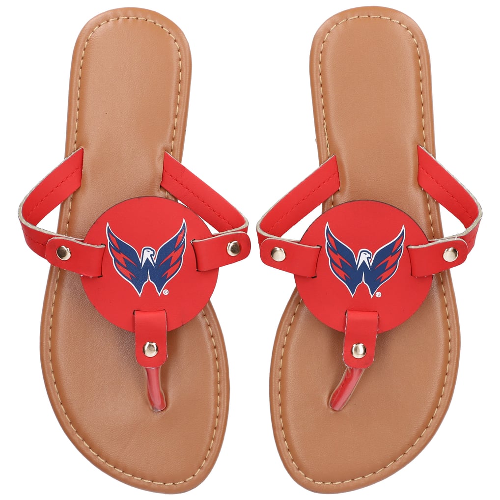 Washington Capitals Women's Die-Cut Logo Flip Flops