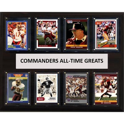  Washington Commanders 12" x 15" Trading Card Plaque