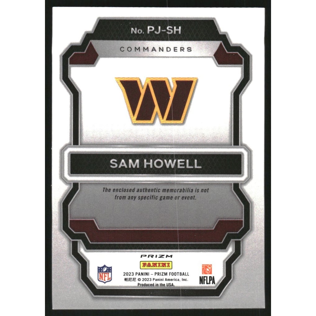 2023 Panini Prizm Premier Jerseys #28 Sam Howell