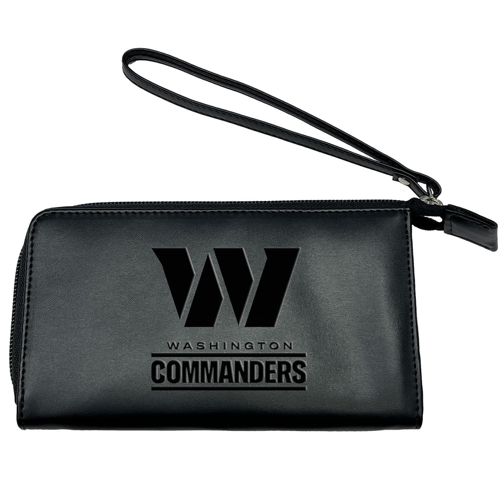Washington Commanders Cell Phone Wristlet Wallet - Black