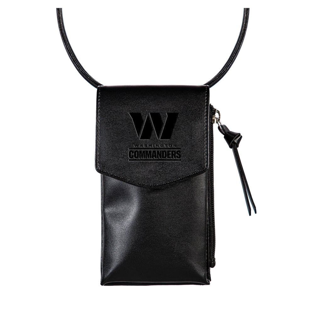Washington Commanders Hybrid Leather Crossbody Cell Phone Wallet - Black
