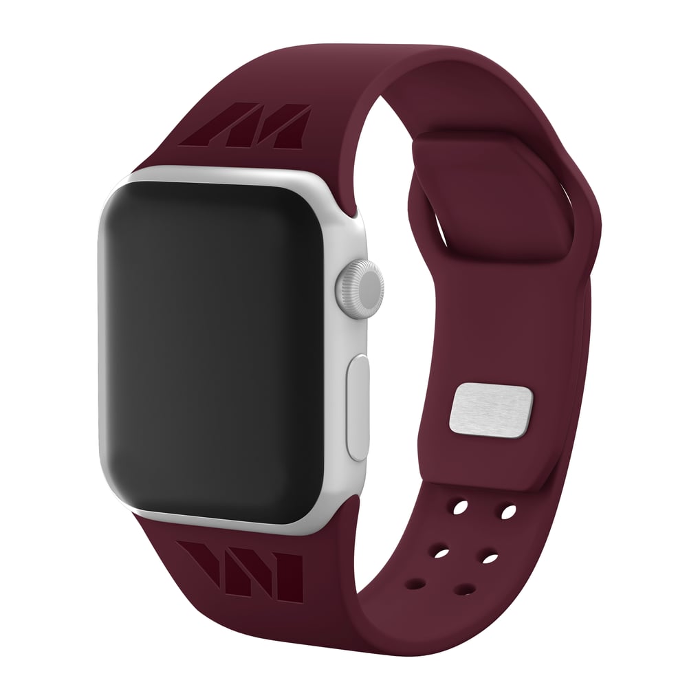 Washington Commanders Debossed Silicone Apple Watch Band - Burgundy
