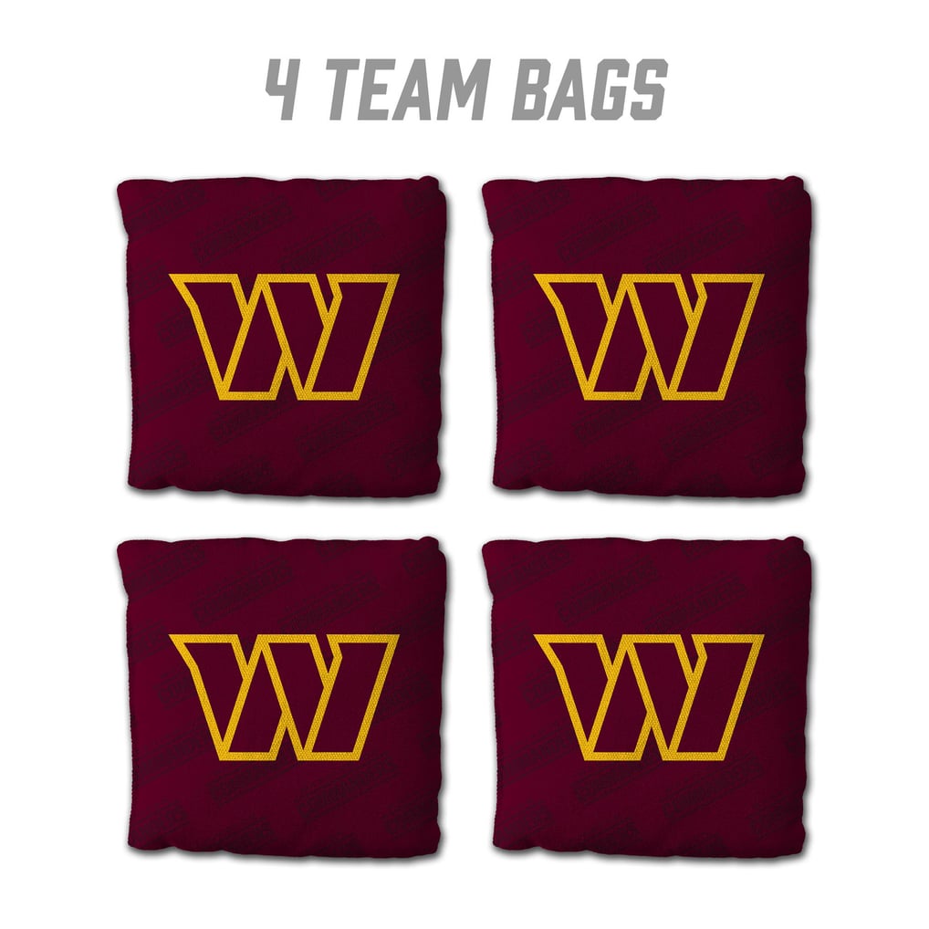 Washington Commanders IDNA Four-Piece Cornhole Bag Set