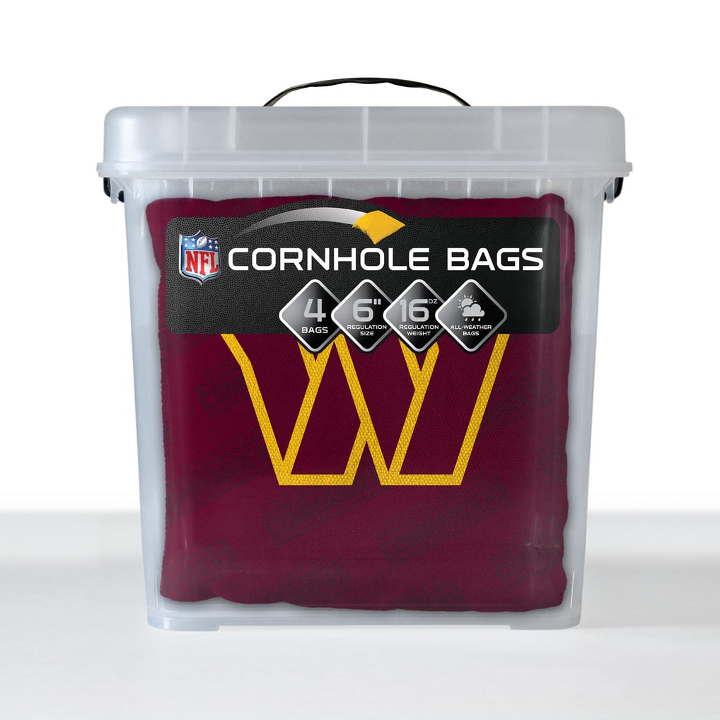 Washington Commanders IDNA Four-Piece Cornhole Bag Set