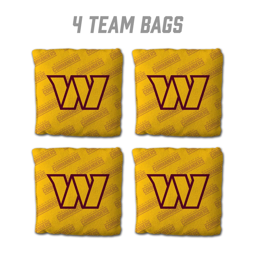 Washington Commanders IDNA Four-Piece Cornhole Bag Set