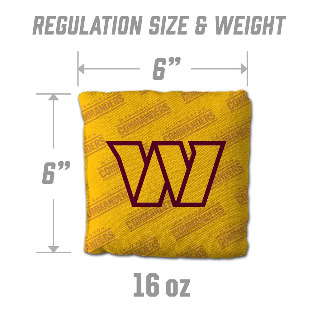 Washington Commanders IDNA Four-Piece Cornhole Bag Set