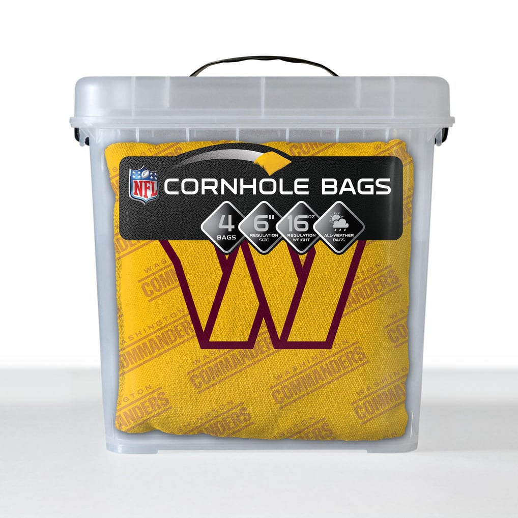 Washington Commanders IDNA Four-Piece Cornhole Bag Set