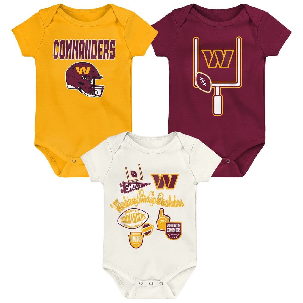  Washington Commanders Outerstuff Infant & Newborn Littlest Player Three-Piece Bodysuit Set
