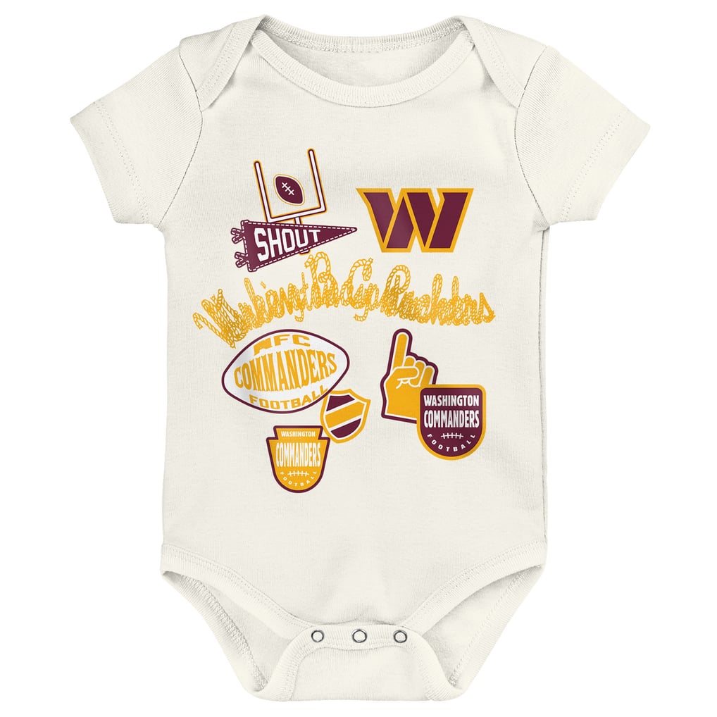  Washington Commanders Outerstuff Infant & Newborn Littlest Player Three-Piece Bodysuit Set