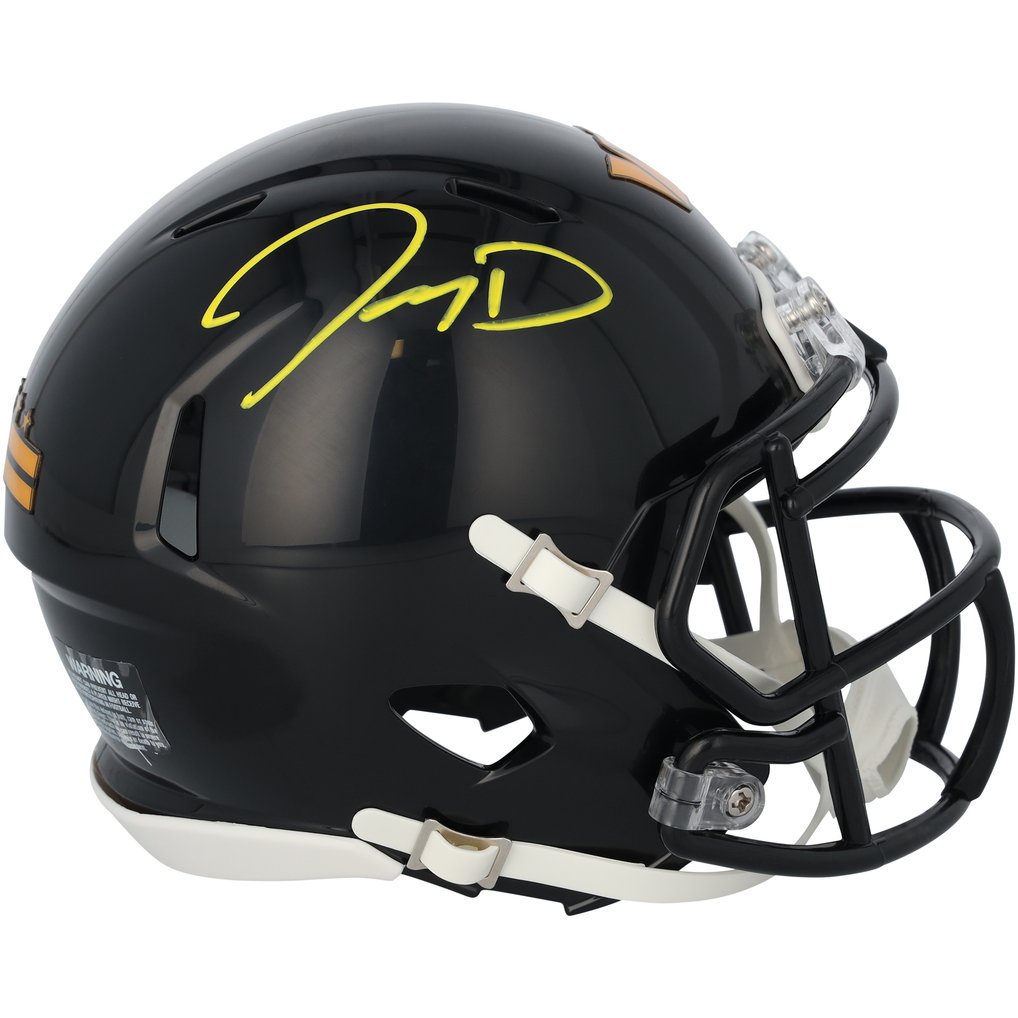 Jayden Daniels Washington Commanders Autographed Fanatics Authentic Riddell 2022 Alternate Speed Mini Helmet 