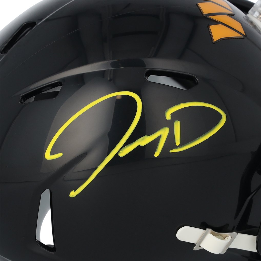 Jayden Daniels Washington Commanders Autographed Fanatics Authentic Riddell 2022 Alternate Speed Mini Helmet 