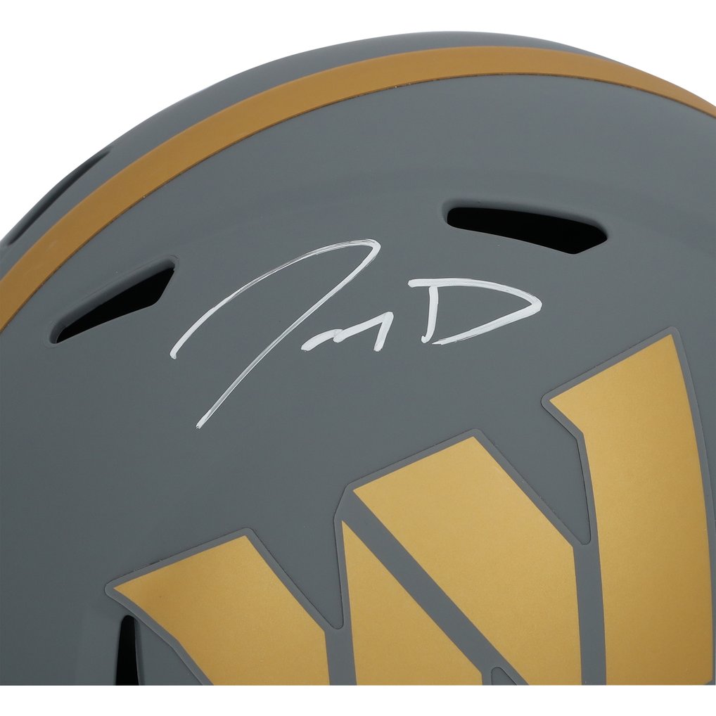 Jayden Daniels Washington Commanders Autographed Fanatics Authentic Riddell Slate Speed Replica Helmet