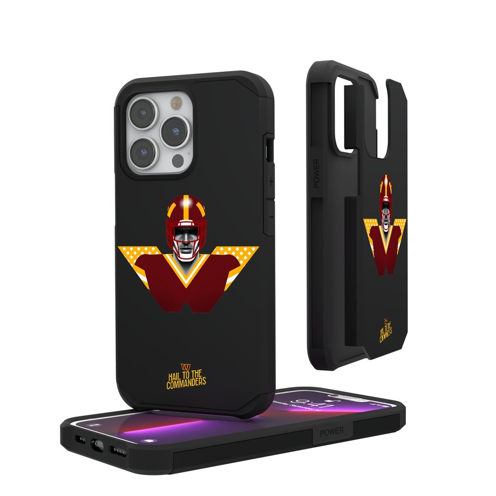 Washington Commanders Keyscaper iPhone Rugged Case - Black