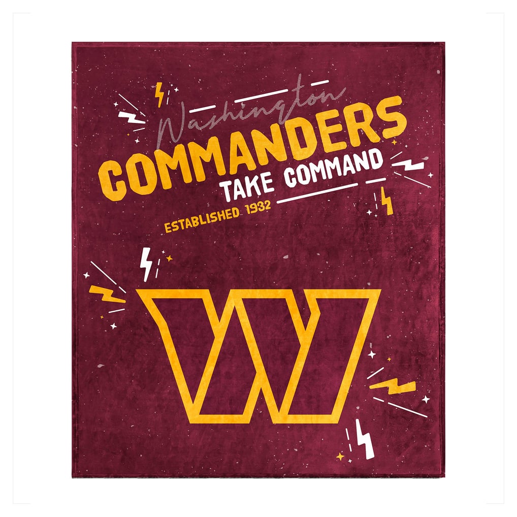 Washington Commanders Logo Brands 60" x 70" Plush Throw Blanket