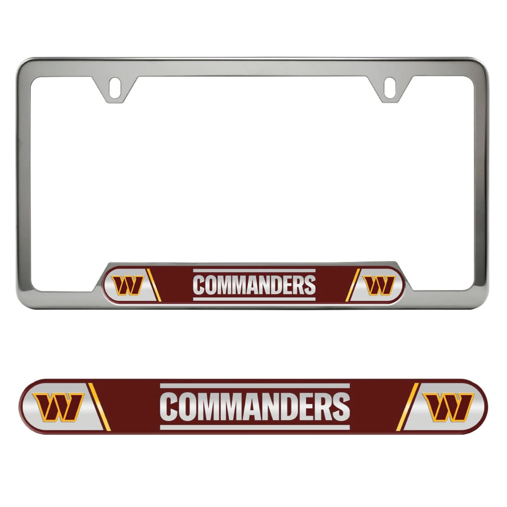  Washington Commanders Logo Brands Embossed License Plate Frame