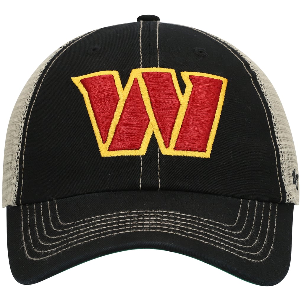 Washington Commanders '47 Trawler Clean Up Trucker Snapback Hat - Black/Natural