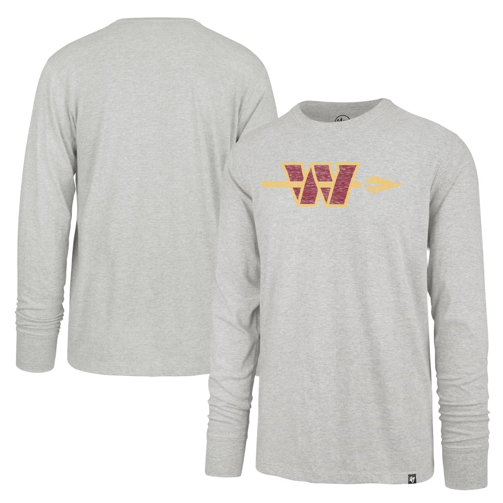 Washington Commanders '47 Premier Franklin Long Sleeve T-Shirt - Gray