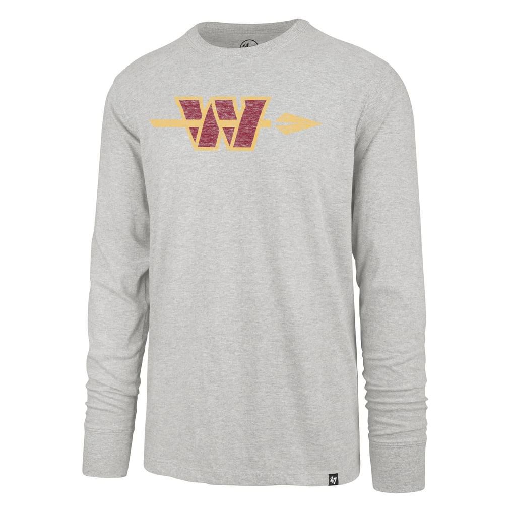 Washington Commanders '47 Premier Franklin Long Sleeve T-Shirt - Gray