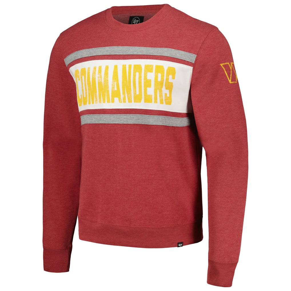 Washington Commanders '47 Bypass Tribeca Pullover Sweatshirt - Heathered Burgundy