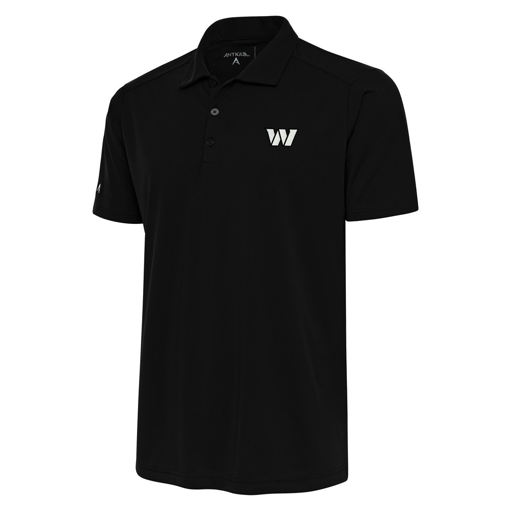 Washington Commanders Antigua Metallic Logo Tribute Polo - Black