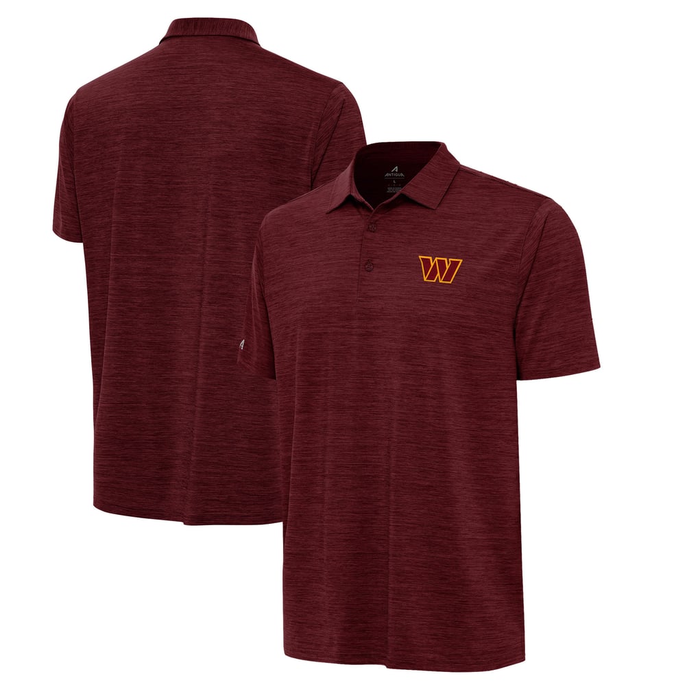 Washington Commanders Antigua Layout Polo - Heather Burgundy