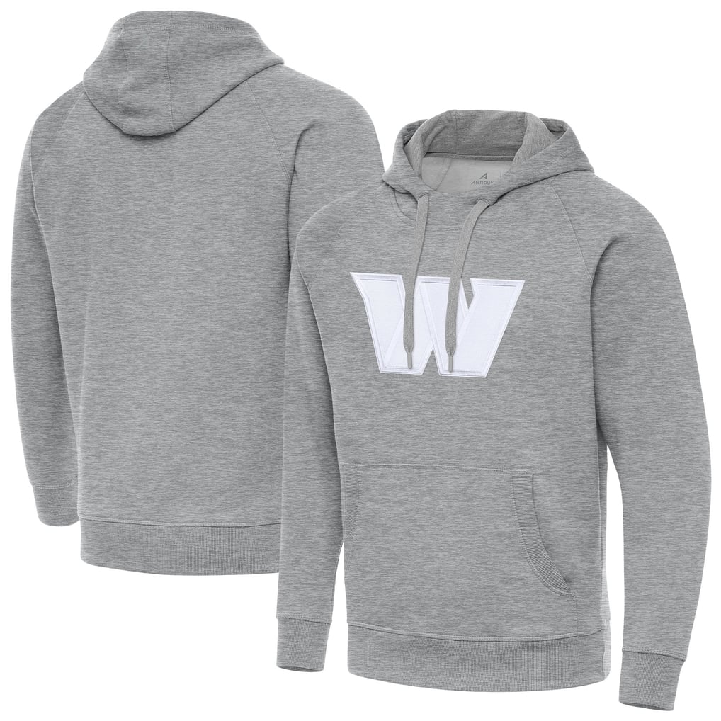 Washington Commanders Antigua Victory Pullover Hoodie - Heather Gray