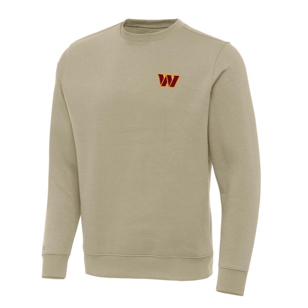 Washington Commanders Antigua Victory Pullover Sweatshirt - Khaki