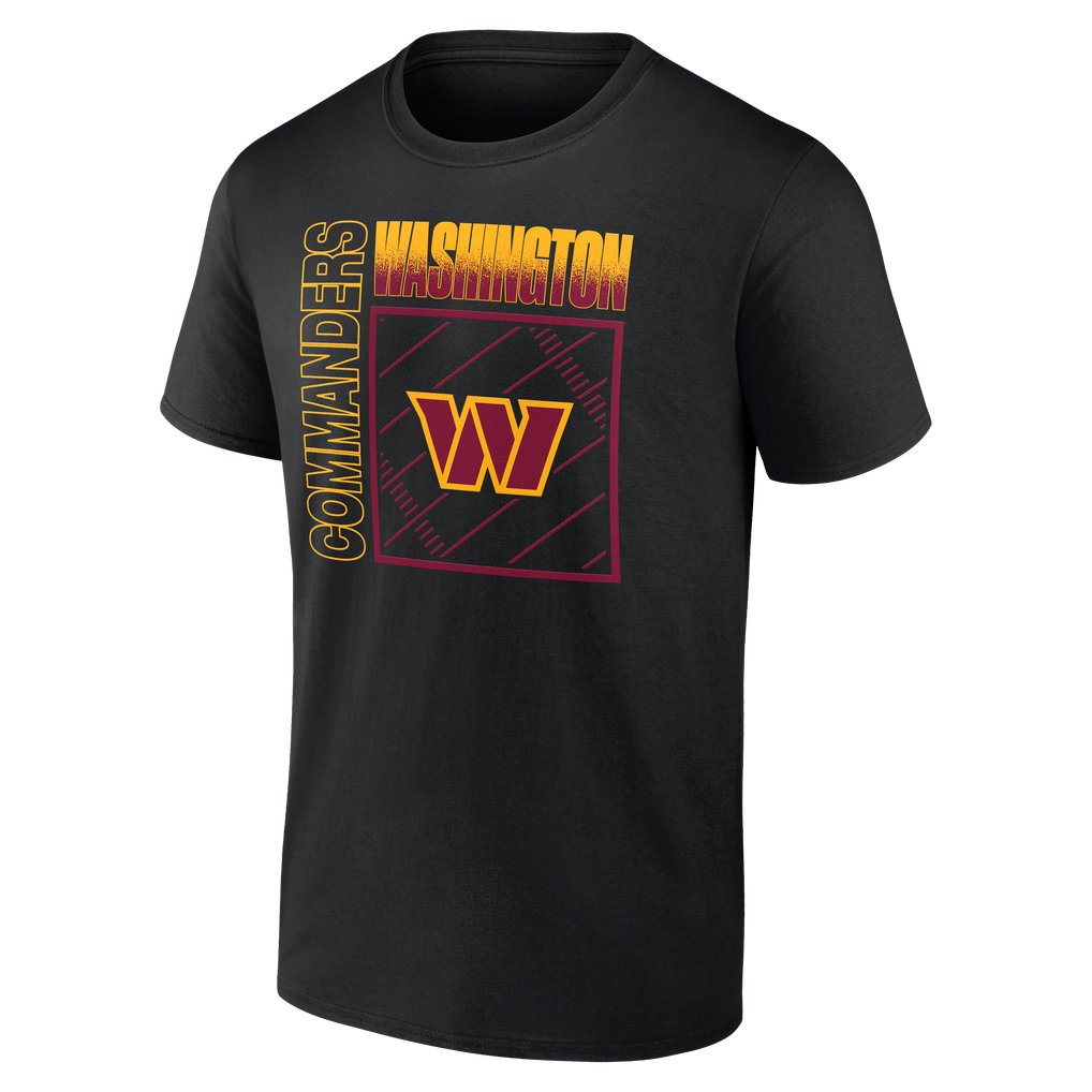 Washington Commanders Big & Tall Home Field Pop Personalized Name & Number T-Shirt - Black