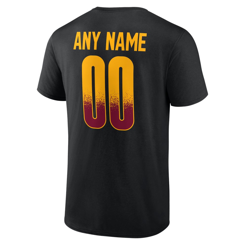 Washington Commanders Big & Tall Home Field Pop Personalized Name & Number T-Shirt - Black