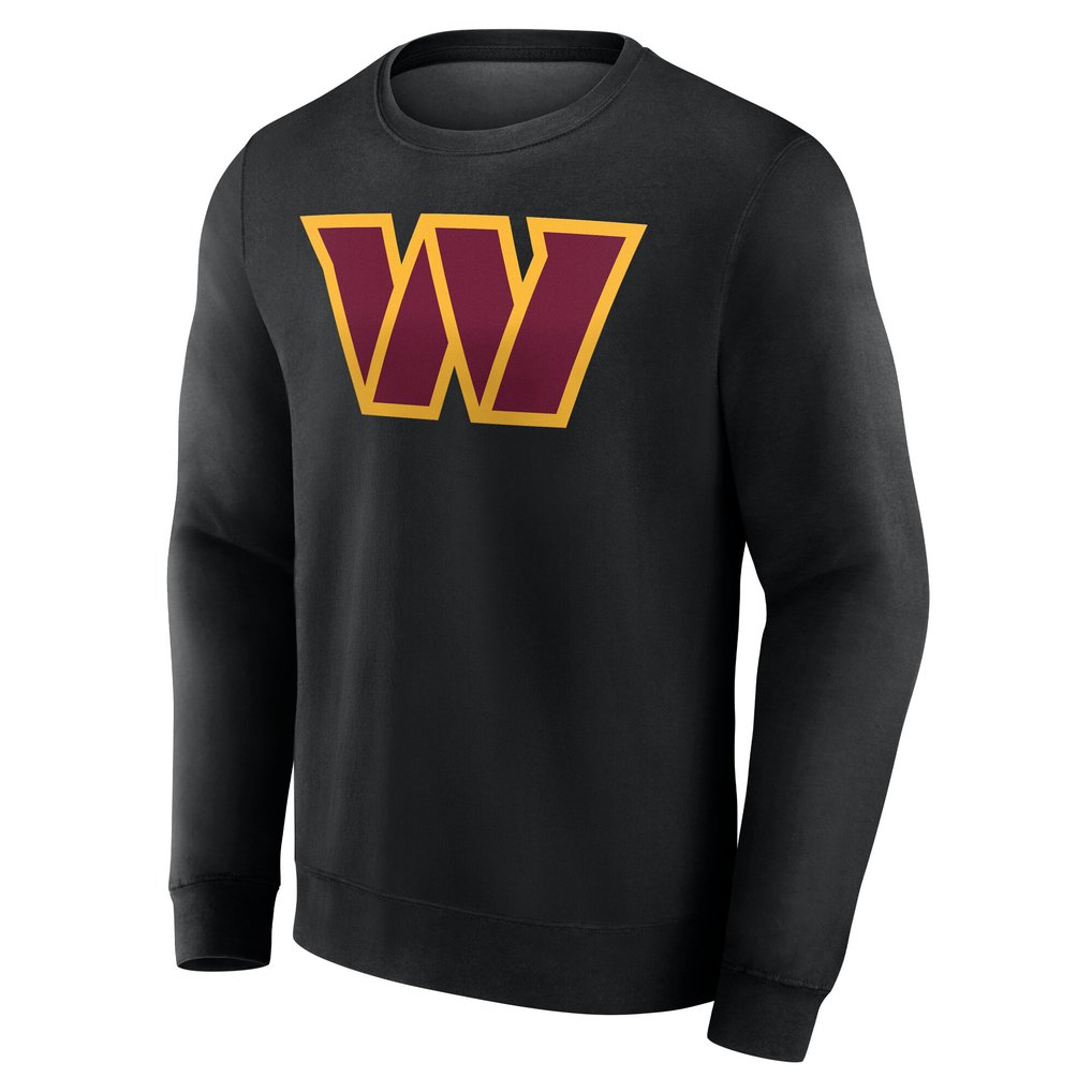 Washington Commanders Team Authentic Personalized Name & Number Sweatshirt - Black