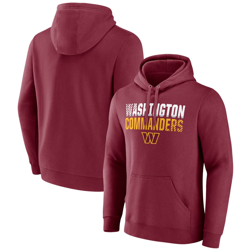 Washington Commanders Team Fade Out Fitted Pullover Hoodie - Burgundy