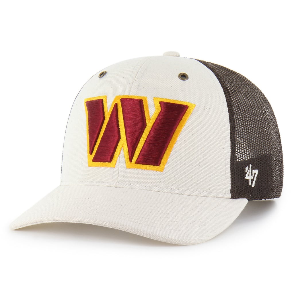 Washington Commanders Carhartt x '47 Undyed Trucker Adjustable Hat - Natural/Brown