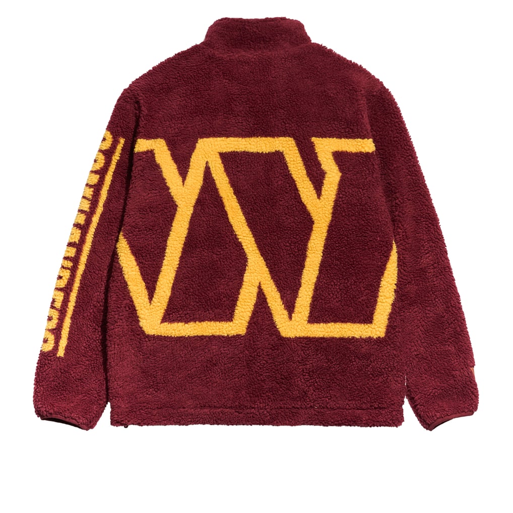 Washington Commanders Chalk Line Big Logo Full-Zip Sherpa Jacket - Burgundy