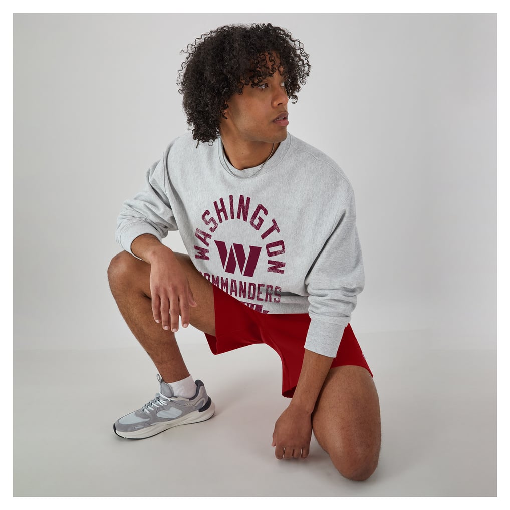  Washington Commanders Champion Reverse Weave Fleece Pullover Sweatshirt - Heather Gray