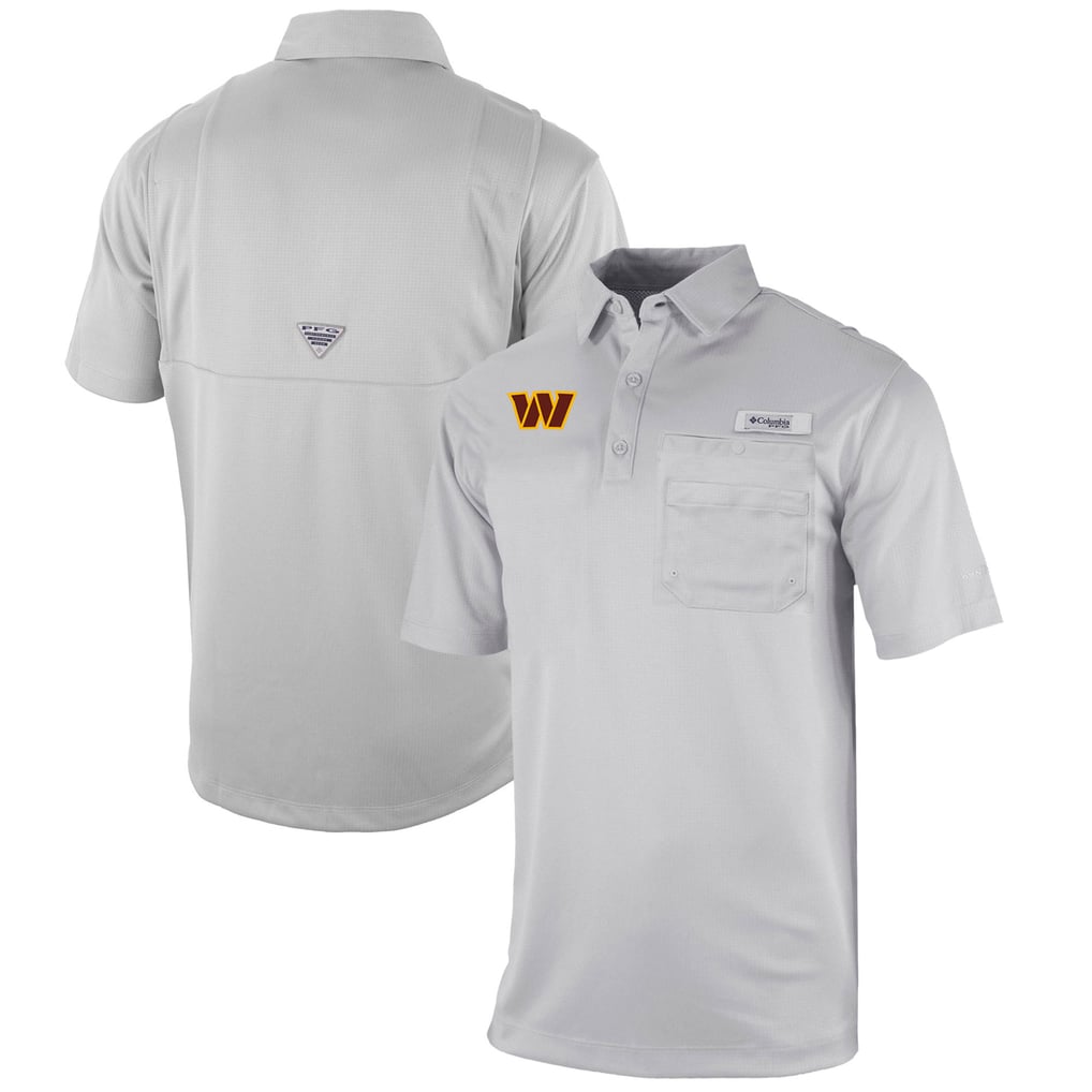  Washington Commanders Columbia Omni-Wick Flycaster Pocket Polo - Gray
