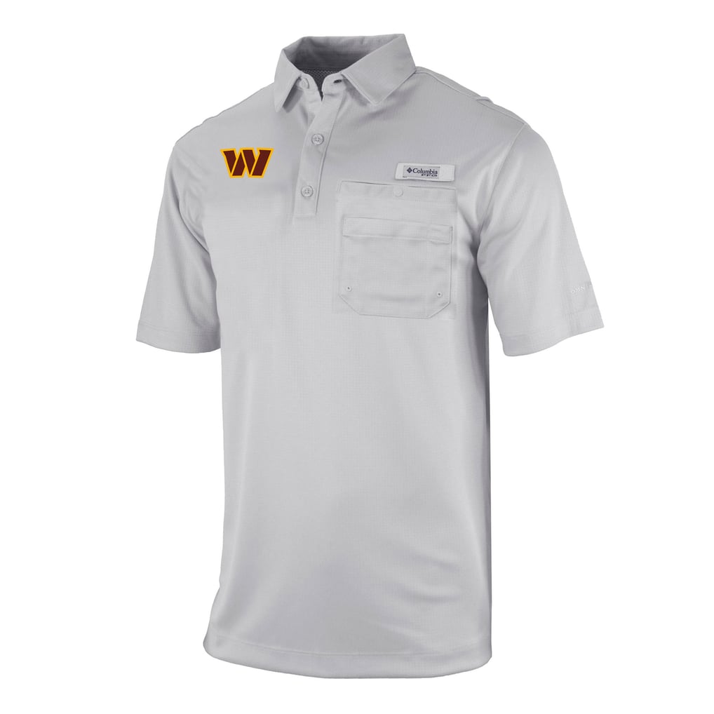  Washington Commanders Columbia Omni-Wick Flycaster Pocket Polo - Gray