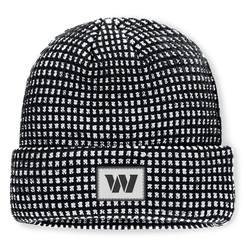 Washington Commanders Fanatics Scheme Cuffed Knit Hat - Black/White