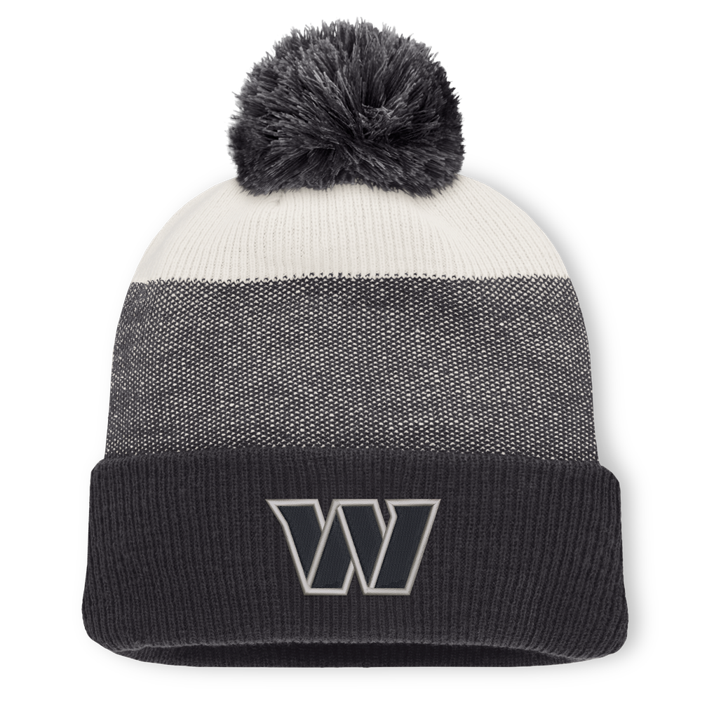 Washington Commanders Fanatics Cuffed Knit Hat with Pom - Charcoal/Gray