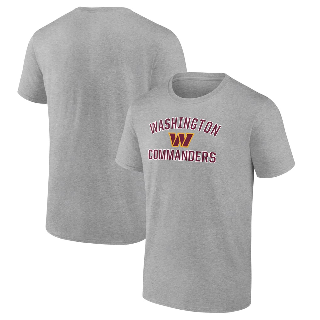 Washington Commanders Fanatics Victory Arch T-Shirt - Heather Gray