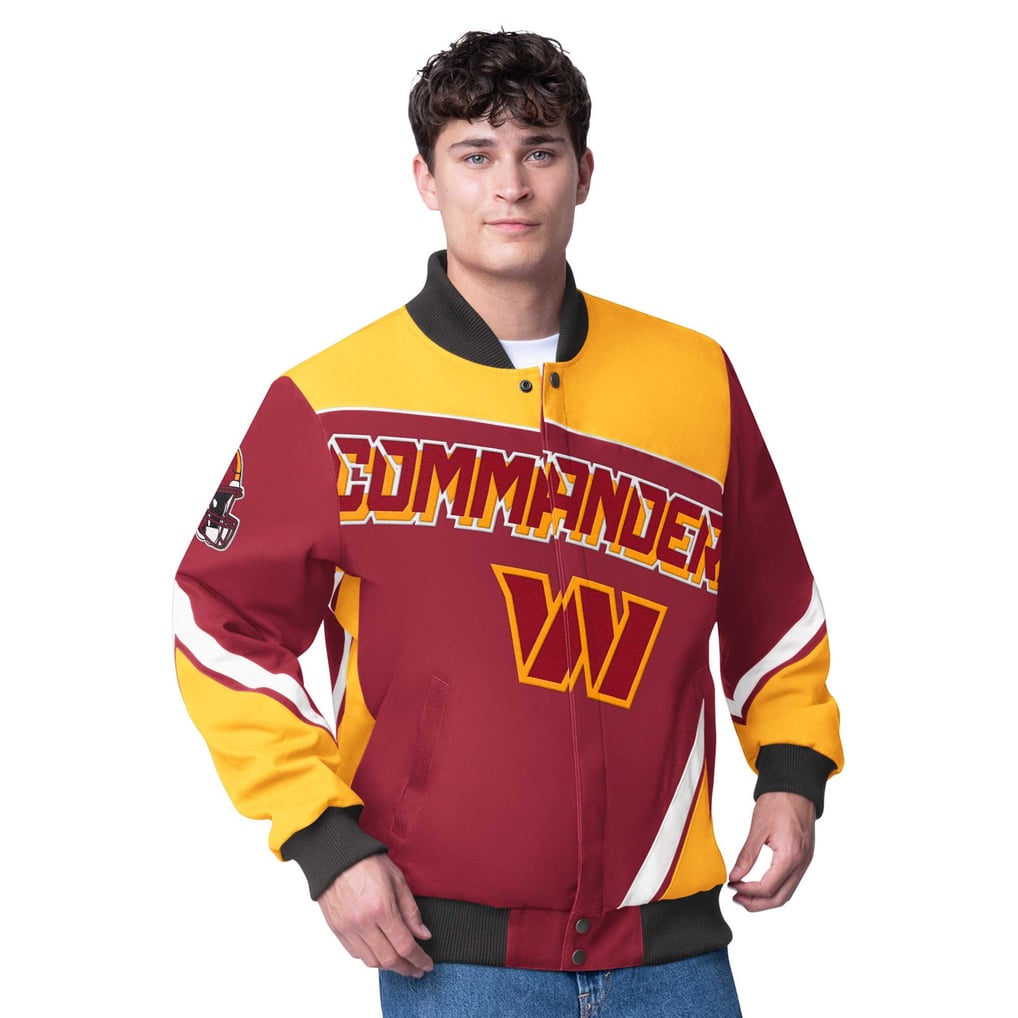 Washington Commanders G-III Extreme Maximum Racing Full-Snap Jacket- Burgundy