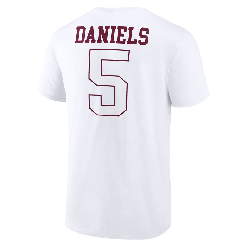 Jayden Daniels Washington Commanders Tonal Name & Number T-Shirt - White