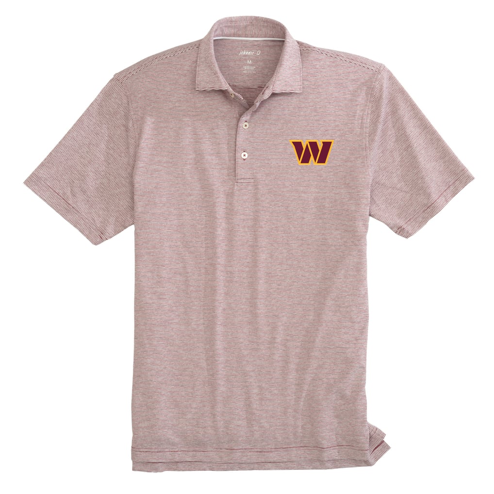  Washington Commanders johnnie-O Lyndon Performance Polo - Burgundy
