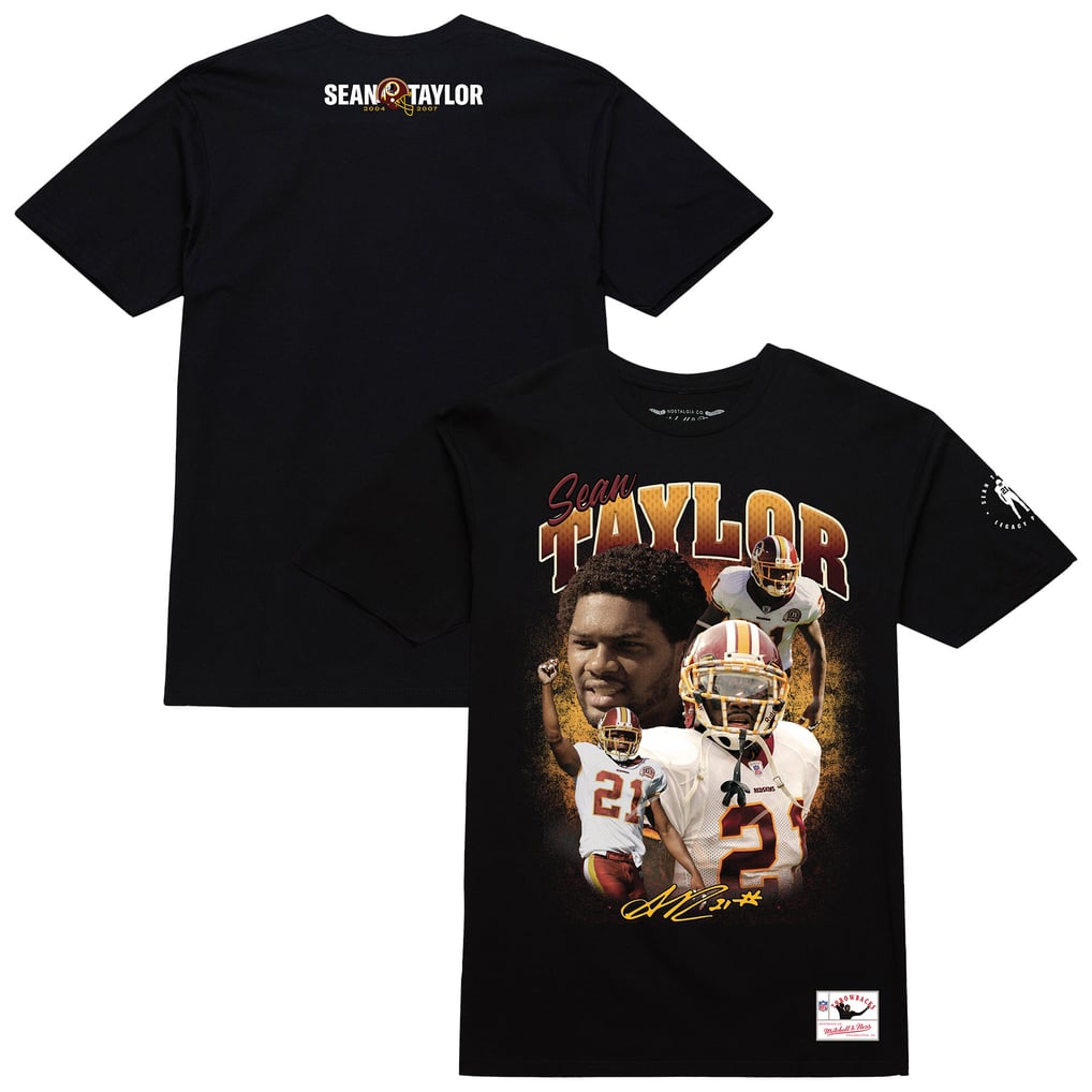 Sean Taylor Washington Commanders Mitchell & Ness Graphic T-Shirt - Black